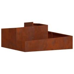Cache-pot de jardin Marron 100 x 100 x 50 cm Acier patiné 554942554942