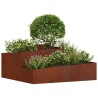Cache-pot de jardin Marron 100 x 100 x 50 cm Acier patiné 554942554942