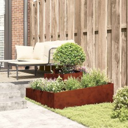Cache-pot de jardin Marron 100 x 100 x 50 cm Acier patiné 554942554942