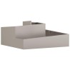 Cache-pot de jardin Marron 100 x 100 x 50 cm Acier patiné 554942554942