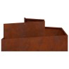 Cache-pot de jardin Marron 100 x 100 x 50 cm Acier patiné 554942554942