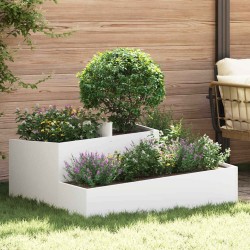 Cache-pot de jardin Blanc 100 x 100 x 50 cm 554945554945