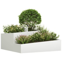 Cache-pot de jardin Blanc 100 x 100 x 50 cm 554945554945