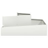Cache-pot de jardin Blanc 100 x 100 x 50 cm 554945554945