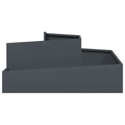Cache-pot de jardin Anthracite 100 x 100 x 50 cm 554946554946