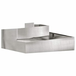 Cache-pot de jardin Argent 100 x 100 x 50 cm Acier inoxydable 554949554949