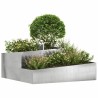 Cache-pot de jardin Argent 100 x 100 x 50 cm Acier inoxydable 554949554949