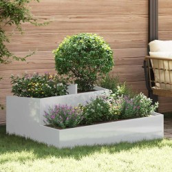Cache-pot de jardin Argent 100 x 100 x 50 cm Acier galvanisé 554950554950
