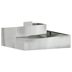 Cache-pot de jardin Argent 100 x 100 x 50 cm Acier galvanisé 554950554950