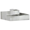 Cache-pot de jardin Argent 100 x 100 x 50 cm Acier galvanisé 554950554950