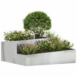 Cache-pot de jardin Argent 100 x 100 x 50 cm Acier galvanisé 554950554950