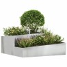Cache-pot de jardin Argent 100 x 100 x 50 cm Acier galvanisé 554950554950