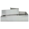 Cache-pot de jardin Argent 100 x 100 x 50 cm Acier galvanisé 554950554950
