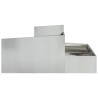 Cache-pot de jardin Argent 100 x 100 x 50 cm Acier galvanisé 554950554950
