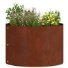 Anneau de jardinière Marron 30 x 30 x 20 cm Acier patiné 554951554951