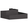 Cache-pot de jardin Noir 100 x 100 x 50 cm Acier laminé à froid 554952554952