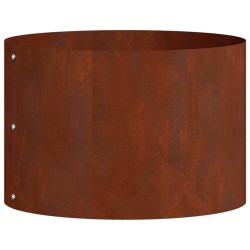 Anneau de jardinière 5 pcs Marron 30 x 30 x 20 cm Acier patiné 554953554953