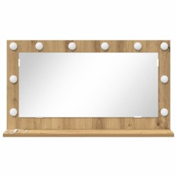Miroir de vanité Rectangulaire Chêne artisanal 80 x 45 x 18 cm 554956554956