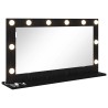 Miroir de vanité Rectangulaire Chêne noir 80 x 45 x 18 cm 554957554957