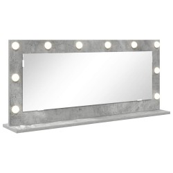 Miroir de vanité Rectangulaire Gris béton 100 x 45 x 18 cm 554958554958