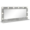 Miroir de vanité Rectangulaire Gris béton 100 x 45 x 18 cm 554958554958