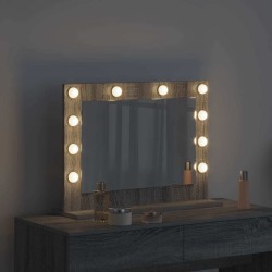 Miroir de vanité Rectangulaire Gris Sonoma 60 x 45 x 18 cm 554960554960