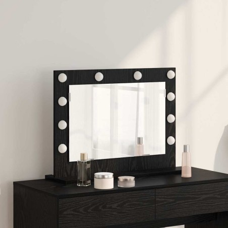 Miroir de vanité Rectangulaire Chêne noir 60 x 45 x 18 cm 554965554965