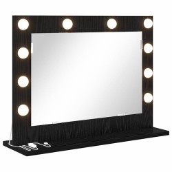 Miroir de vanité Rectangulaire Chêne noir 60 x 45 x 18 cm 554965554965