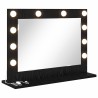 Miroir de vanité Rectangulaire Chêne noir 60 x 45 x 18 cm 554965554965