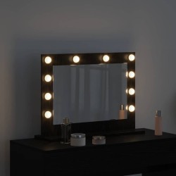 Miroir de vanité Rectangulaire Chêne noir 60 x 45 x 18 cm 554965554965