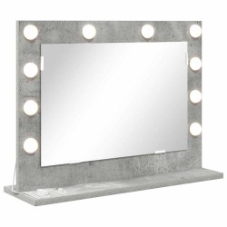 Miroir de vanité Rectangulaire Gris béton 60 x 45 x 18 cm 554966554966