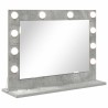Miroir de vanité Rectangulaire Gris béton 60 x 45 x 18 cm 554966554966