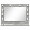 Miroir de vanité Rectangulaire Gris béton 60 x 45 x 18 cm 554966554966