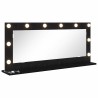 Miroir de vanité Rectangulaire Chêne noir 100 x 45 x 18 cm 554967554967