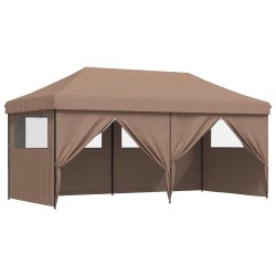 Tente de fête Marron 292 x 580 x 315 cm Tissu Oxford 554977554977