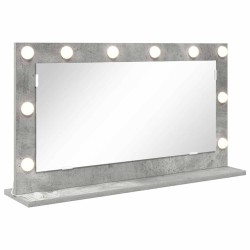 Miroir de vanité Rectangulaire Gris béton 80 x 45 x 18 cm 554979554979