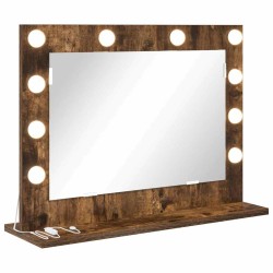 Miroir de vanité Rectangulaire Chêne fumé 60 x 45 x 18 cm 554982554982