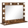 Miroir de vanité Rectangulaire Chêne fumé 60 x 45 x 18 cm 554982554982
