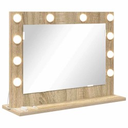 Miroir de vanité Rectangulaire Chêne Sonoma 60 x 45 x 18 cm 554983554983