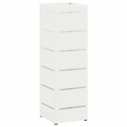 Porte-parapluie avec stockage Blanc 15,5 x 15,5 x 49 cm Acier 554984554984