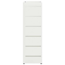 Porte-parapluie avec stockage Blanc 15,5 x 15,5 x 49 cm Acier 554984554984