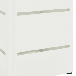 Porte-parapluie avec stockage Blanc 15,5 x 15,5 x 49 cm Acier 554984554984