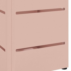 Porte-parapluie avec stockage Rose 15,5 x 15,5 x 49 cm Métal 554985554985