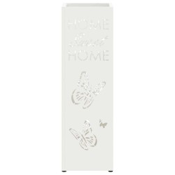 Porte-parapluie avec stockage Blanc 15,5 x 15,5 x 49 cm Métal 554993554993