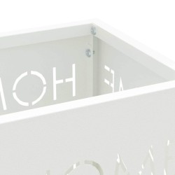 Porte-parapluie avec stockage Blanc 15,5 x 15,5 x 49 cm Métal 554993554993