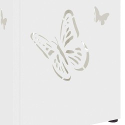 Porte-parapluie avec stockage Blanc 15,5 x 15,5 x 49 cm Métal 554993554993