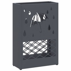 Porte-parapluie Anthracite 28 x 12 x 41 cm Acier 554997554997
