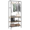 Porte-vêtements avec étagère Chêne artisanal 77 x 30 x 171 cm 554999554999