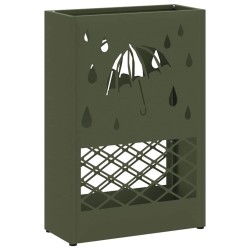 Porte-parapluie Vert olive 28 x 12 x 41 cm Acier 555005555005