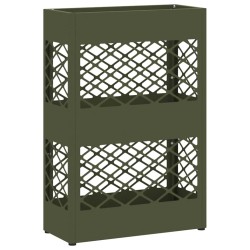 Porte-parapluie Vert olive 28 x 12 x 41 cm Acier 555007555007